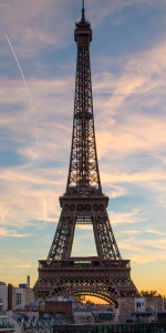 Foto da Torre Eiffel.